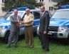 Mitsubishi �bergibt Pajero Gel�ndewagen an die hessische Polizei - Die ersten f�nf von insgesamt rund 40 Fahrzeugen wurden ausgeliefert